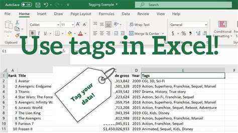 Excel Tagging Examples 6